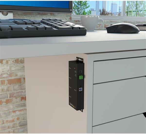 Produktbild StarTech 4 Port Industrieller USB 3.0 Hub - Montierbar (USB Switch)