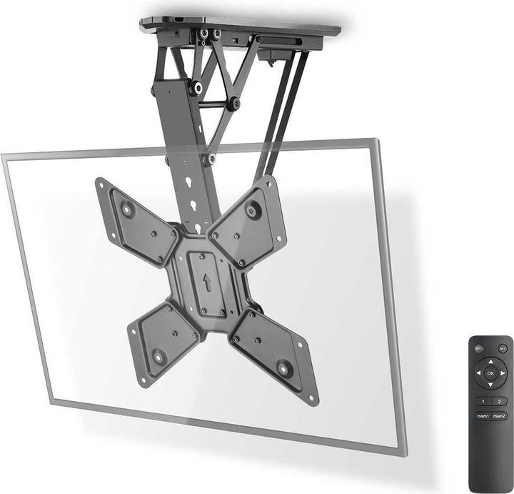 Produktbild Nedis Motorbetriebene Deckenhalterung für TV-Geräte - 23 – 55 Zoll - Max. 30 kg - 2 voreingestell (Decke, 55", 30 kg)