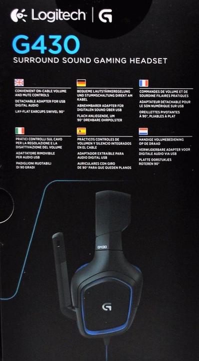 Immagine prodotto Logitech G G430 - cuffie da gioco con suono surround 7.1 (Cablato)
