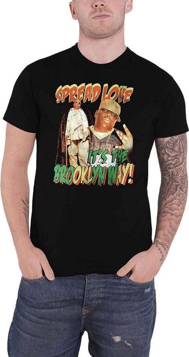 Biggie Smalls Adult Spread Love It's The Brooklyn Way T-shirt