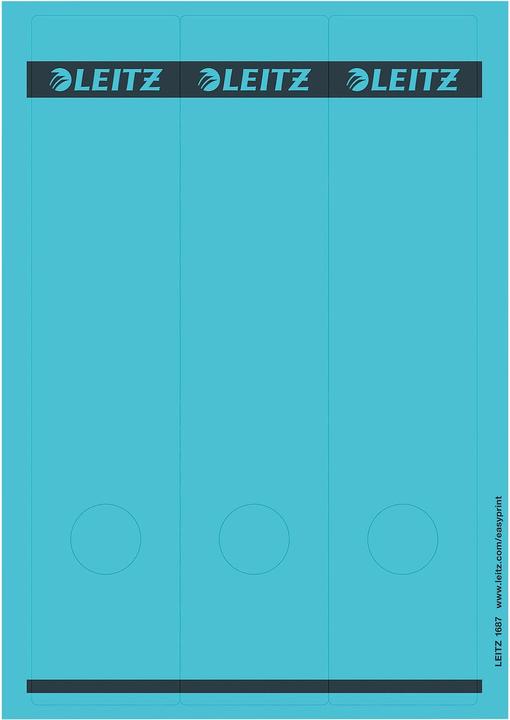 Image du produit Leitz Étiquettes de dos imprimables sur PC pour classeurs de qualité 180