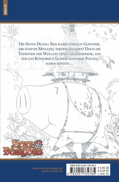 Produktbild Seven Deadly Sins, Band 8 (Deutsch, Suzuki Nakaba, 2016)
