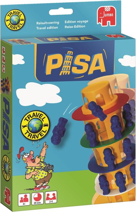 Actual product image Jumbo Tower of Pisa Travel Games (German, French, English)