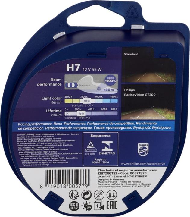 Actual product image Philips RacingVision (H7)