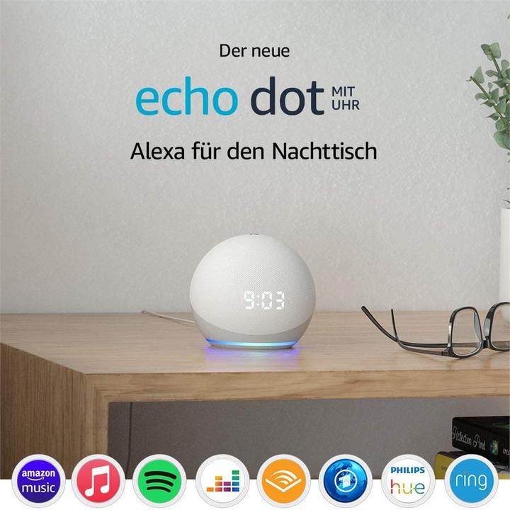 Produktbild Amazon Echo Dot (4. Gen.) mit Uhr (Amazon Alexa)