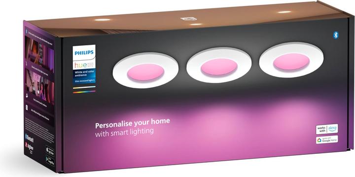 Immagine prodotto Philips Hue White & Color Ambiance Slim Recessed (650 lm)