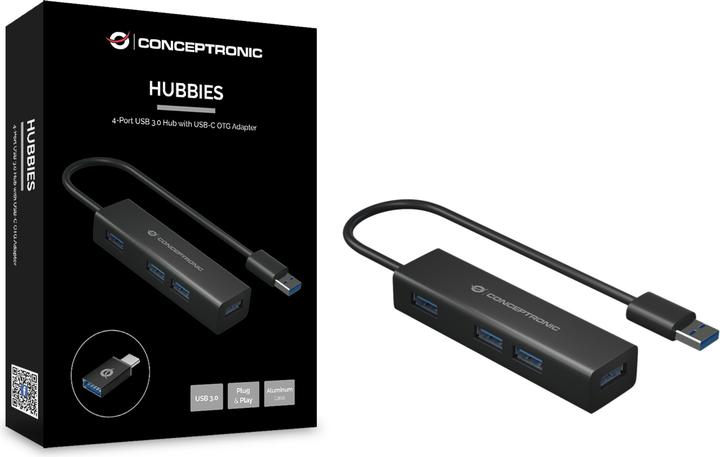 Produktbild Conceptronic Usb-Hub (USB-C, 4 Ports)