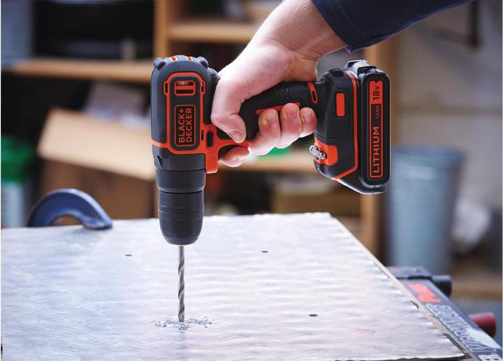 Actual product image Black & Decker Cordless screwdriver drill (Rechargeable battery operated)