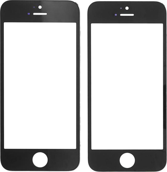 Produktbild OEM Displayglas + Rahmen für iPhone 5 / 5s schwarz (Display, iPhone 5, iPhone 5S)