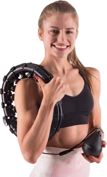 Image du produit HMS HHW01 HULA HOOP noir AVEC POIDS (1250 g)