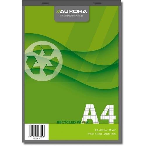 Immagine prodotto Aurora Blocco note punto sella DIN A4 Carta a quadri Grigio Non perforato (A4, Quadretti)
