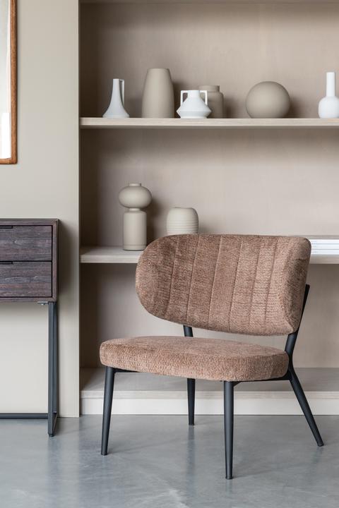 Produktbild Zuiver Sanne Lounge Chair Orange Grey