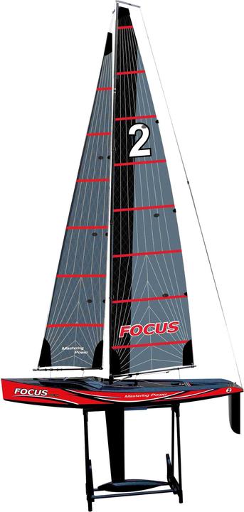 Actual product image Joysway Focus V3 Segelboot 1-meter RTR Rot