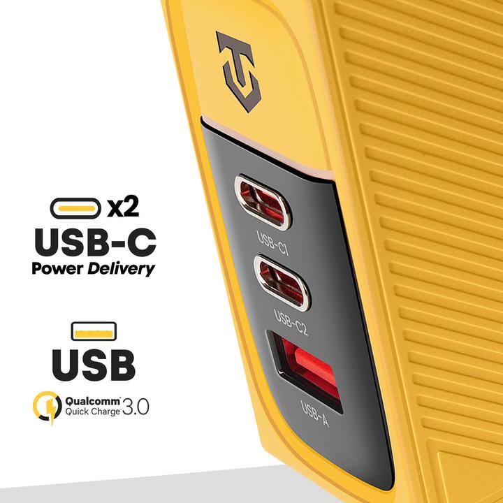 Actual product image Tactical Nett Warrior GaN Power Supply Charger 100W - Yellow (100 W)
