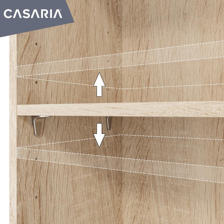 Actual product image Casaria Bookcase (115.5 x 60 x 31 cm)