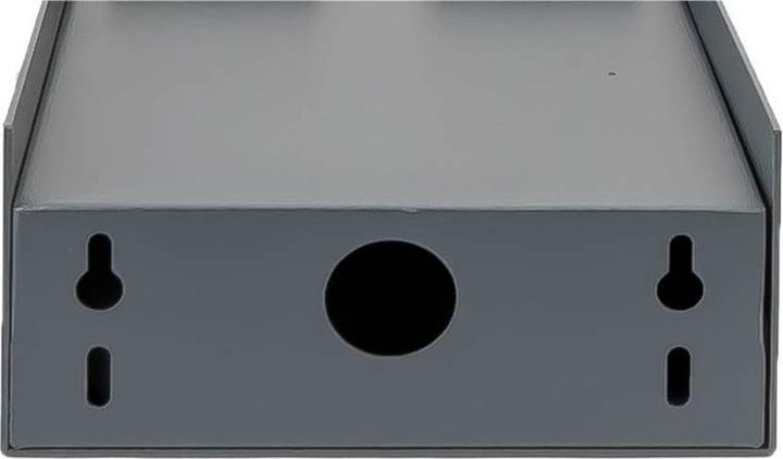 Actual product image Grafner Stainless Steel Socket Pillar with Timer 2 Outdoor Sockets Anthracite Garden Socket