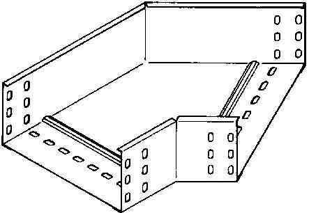 Image du produit Niedax NIE RBA85.200 Coude 45° 85x202mm avec montants latéraux non articulés, avec bande de renfort (8.50 cm)