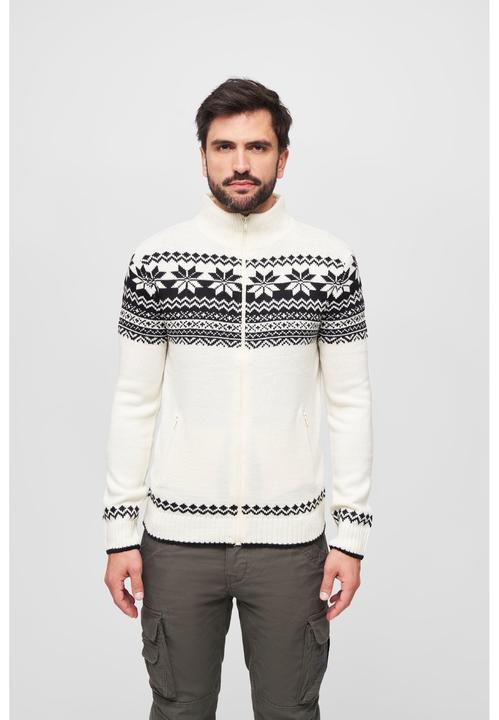 Image du produit Brandit Cardigan norvégien Taille 3XL Couleur Blanc (3XL)