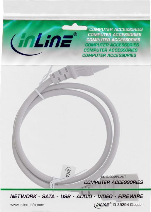 Actual product image InLine Cold device extension (1.80 m, C14, C13)