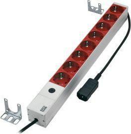 Image du produit Bachmann Bâti de prises 19" 8x contact de protection C14 mâle