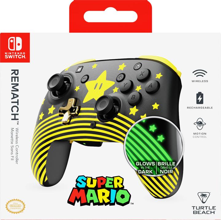 Produktbild Turtle Beach Rematch Wireless Controller · NS · Super Mario Star (Switch, Switch OLED, Switch Lite)