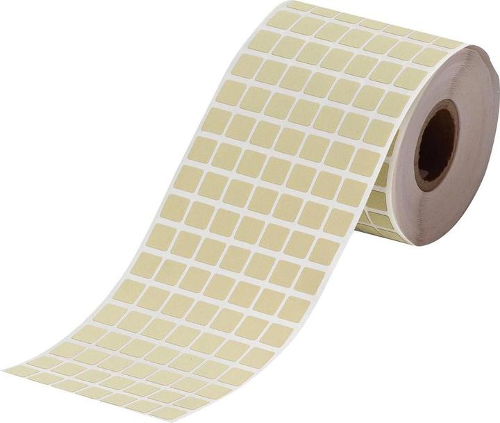Immagine prodotto Brady BPT-38-652-2.5, poliammide, beige, opaco, 9,53 x 9,53 mm, permanente, 9 pannelli (2500 unità)