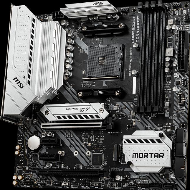 Produktbild MSI MAG B550M MORTAR WIFI (AM4, AMD B550, mATX)