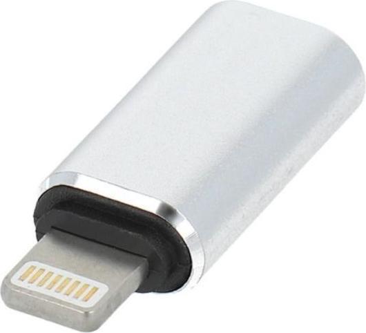 OEM Converter Adapter Type C (female) to Lightning (male) silver (USB Typ C, Lightning)