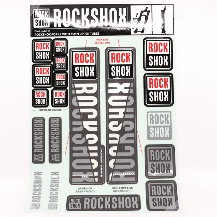 Actual product image RockShox Fork Decal Kit, 35mm Forks MY18 white