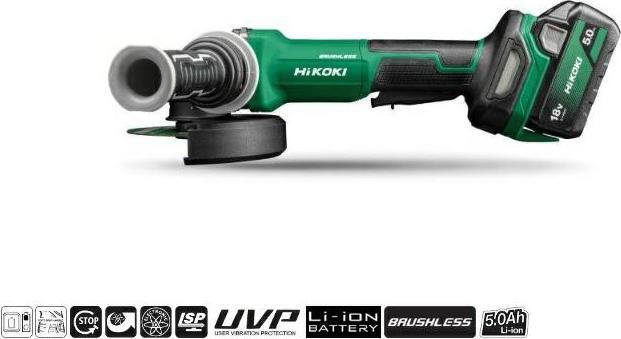 Hikoki G1813DFWQZ Smerigliatrice angolare multivolt a batteria (125 mm)