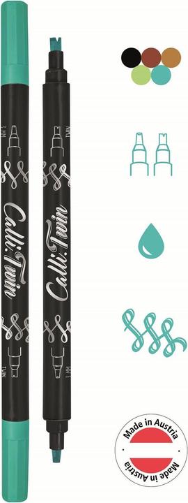 Actual product image Online CALLI BRUSH TWIN - Fibre pen (Multicoloured, 5 x)