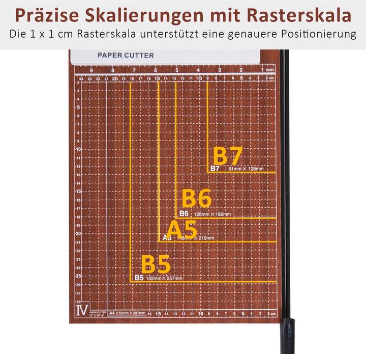 Produktbild Homcom Papierschneidemaschine (12 Blätter, A4)