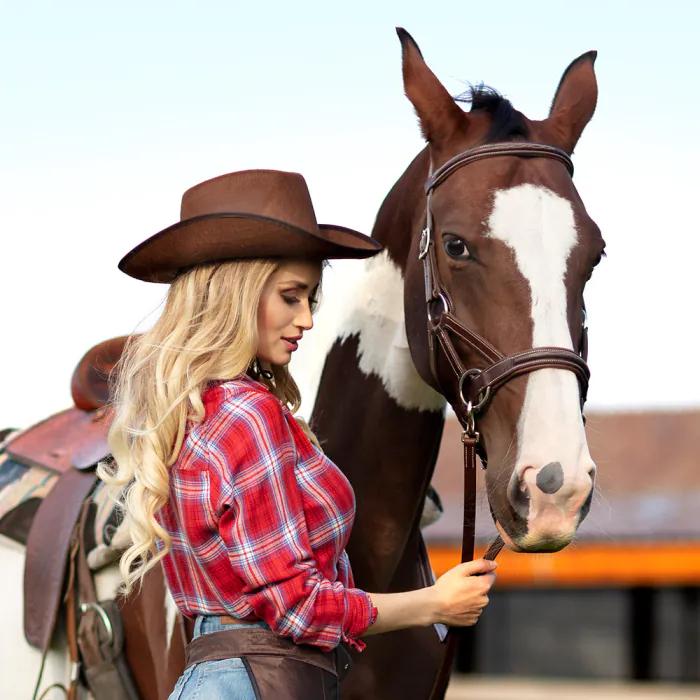Image du produit Boland Chapeau de cowboy marron