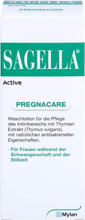 Actual product image Sagella active Intimate Wash Lotion, 100 ml Lotion (100 ml, Intimate washing lotion)