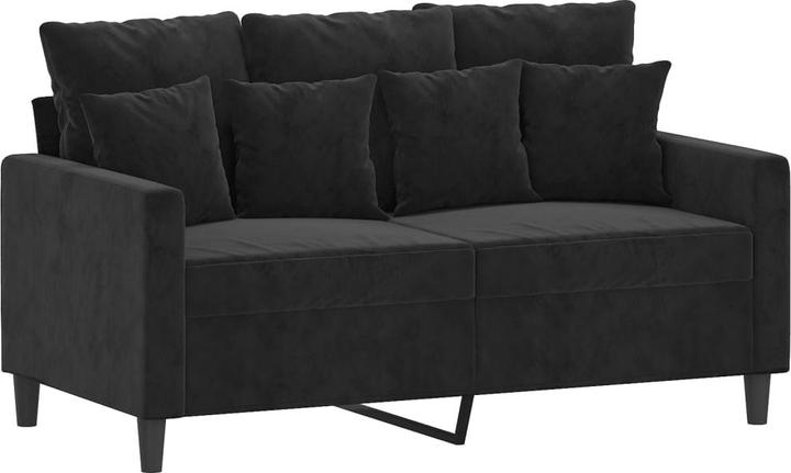 Image du produit VidaXL Ensemble de canapé Coussin Fauteuil Canapé Canapé design 4 pièces Noir Velours (3 places)