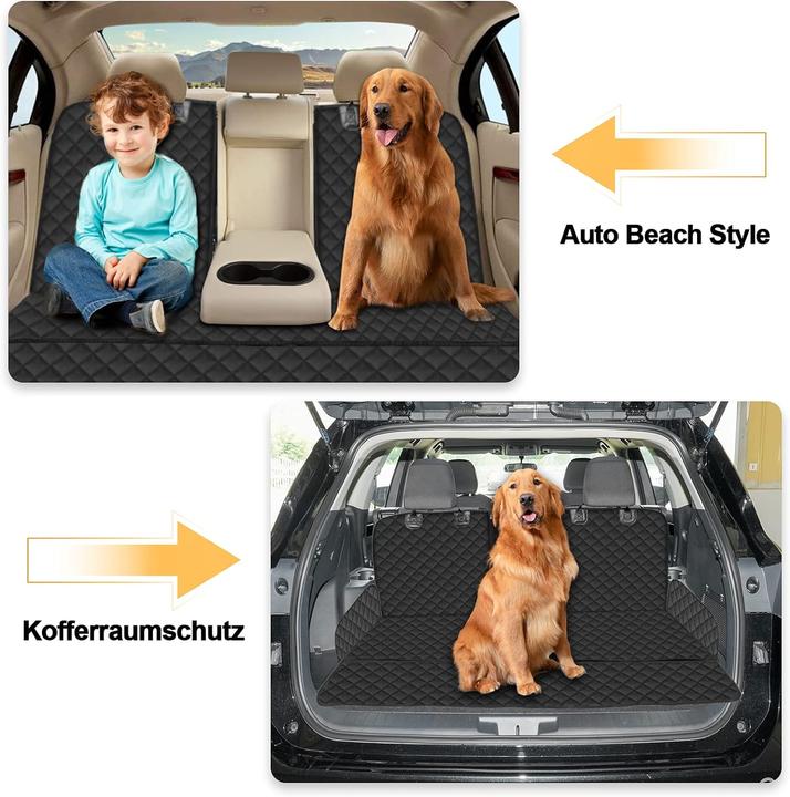 Produktbild Garelf Hundedecke für Rückbank (Stil 1) (Hund, Sicherheitsverschluss, Waschmaschinenfest)