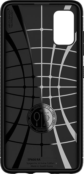 Actual product image Spigen Galaxy A41 Case Rugged Armor Matte Black