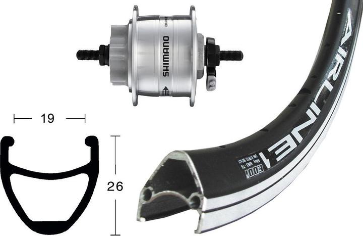 Actual product image Rodi Starr36L (Front wheel, 28")