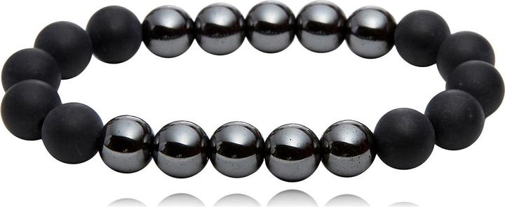 Produktbild Leyda Armband Onyx & Hämatit (19 cm, Stein)