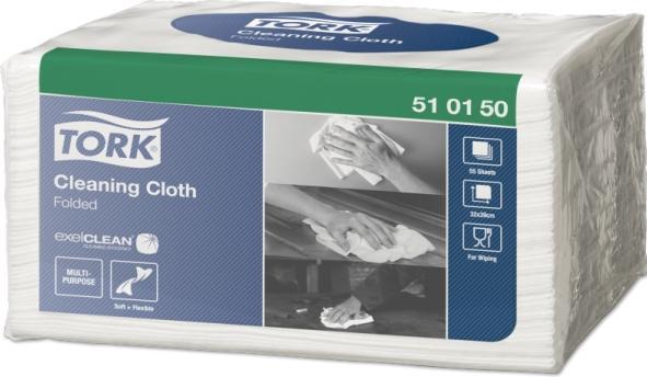 Actual product image Tork 510150, Paper, White, 320 mm, 385 mm, 55 pc(s), 195 mm (1 pcs.)
