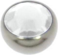 Bijouteria 1.2mm Titan Piercingteil (Swarovski Kristall, Titan)