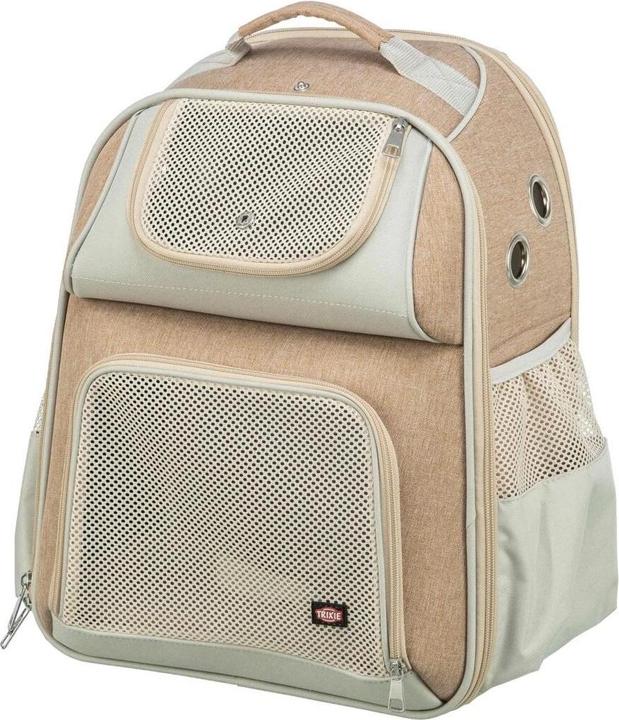 Image du produit Trixie Sac à dos pour transport d'animaux Willow Beige/Brun (Chat, Chien, Réflecteurs, Respirant)