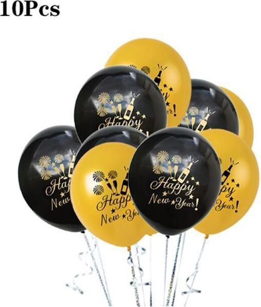Produktbild MU Style 10-teiliges Luftballon Set Silvester (1 x)