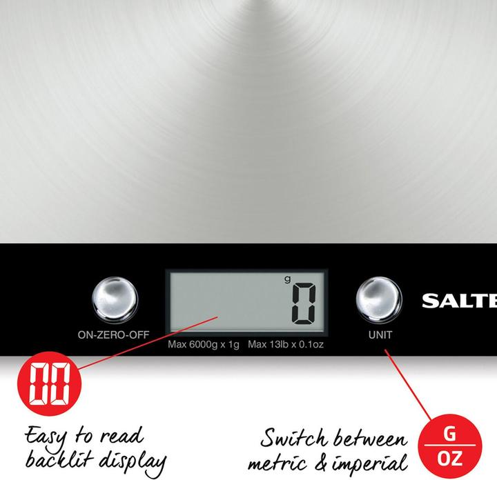 Produktbild Salter 1241A BKDR Evo Digital Kitchen Scale black