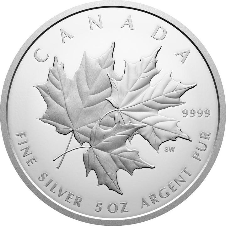 Produktbild Royal Canadian Mint Silber Triple Maple Leaf 5 oz PP - 2025 (999.90, 2025)