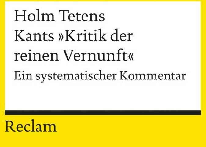 Produktbild Kants - Kritik der reinen Vernunft' (Deutsch, Holm Tetens, 2006)