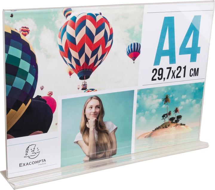Actual product image Exacompta Gerader Tischaufsteller A4, horizontal, 302x60x210 mm (A4)