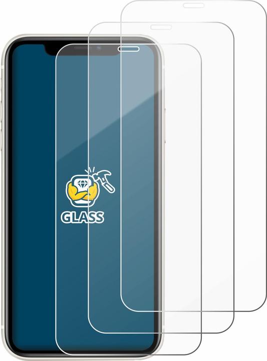 Actual product image BROTECT Armoured tempered glass screen protector (3 Piece, Apple iPhone 11)