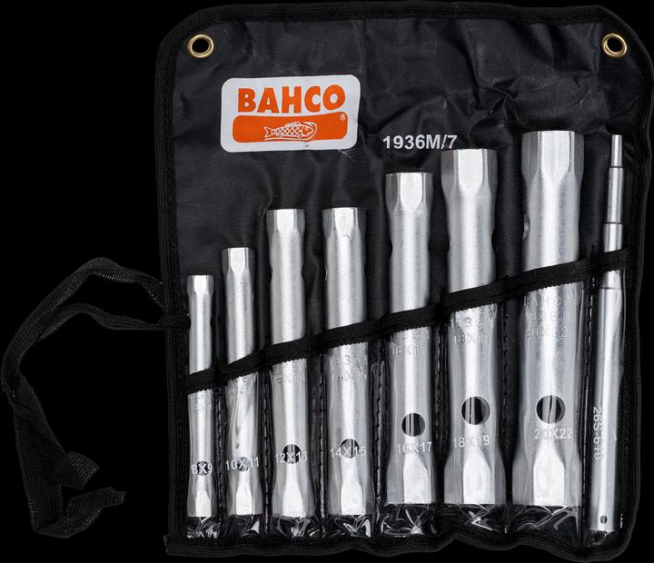 Image du produit Bahco Jeu de clés à pipe hexagonales n° 1936 M (19 mm, 22 mm, 17 mm, 11 mm, 15 mm, 9 mm, 13 mm)