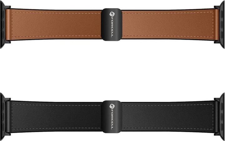 Actual product image Forcell Strap F-DESIGN FA21 eco leather strap for APPLE Watch 38 / 40 / 41 mm brown (Eco-leather)